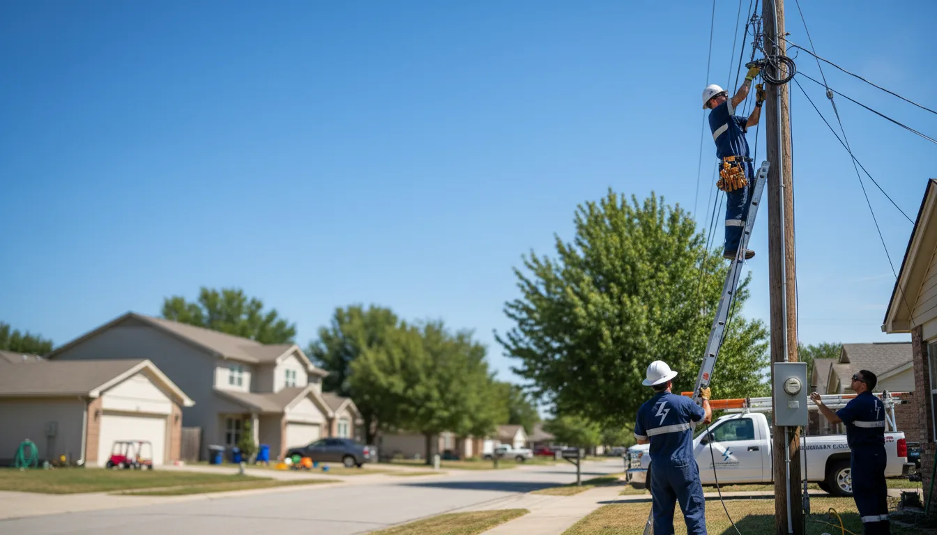 Residential electrician providing installation services in Bath, SD
